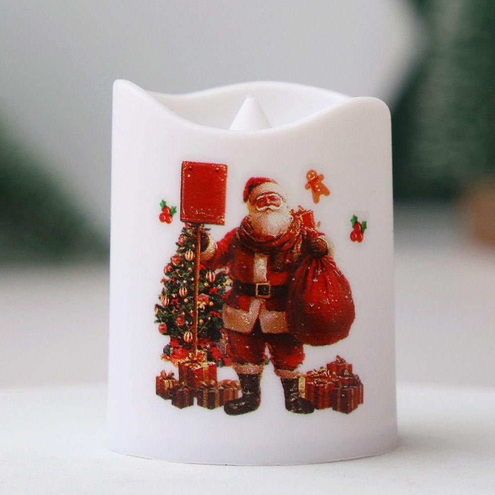 6pcs Christmas Tree Wind Lantern Santa Claus Snowman Merry Christmas Decor  Party Favors