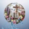 Retro Metal Wall Art Cross Resurrection Flowers Vintage Church Poster