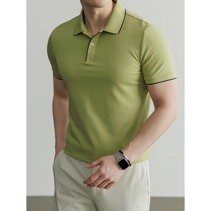 Hengyuanxiang Men's Antibacterial Cooling Modal Polo Shirt