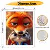 Disney oil painting Nick Wilde and Judy Hopps painting art handmade diy painting home decoration gift
