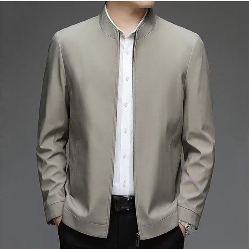 Spring and Autumn Men's Casual Loose Stand Collar Business Jacket