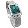 Casio Standard Rectangular Face Watch Stainless Steel Mesh Band Blue Green Overseas Model [Casio] Ana-Digi Men's MTP-B205M-3E [Item]