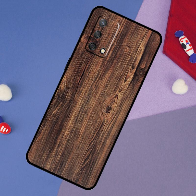 Oak Wood Texture Pattern Case For Oppo A17 A60 A40 A80 A16 A76 A96 A98 A58 A78 A18 A38 A57 A74 A54 A94 A15 A5 A6 Pro
