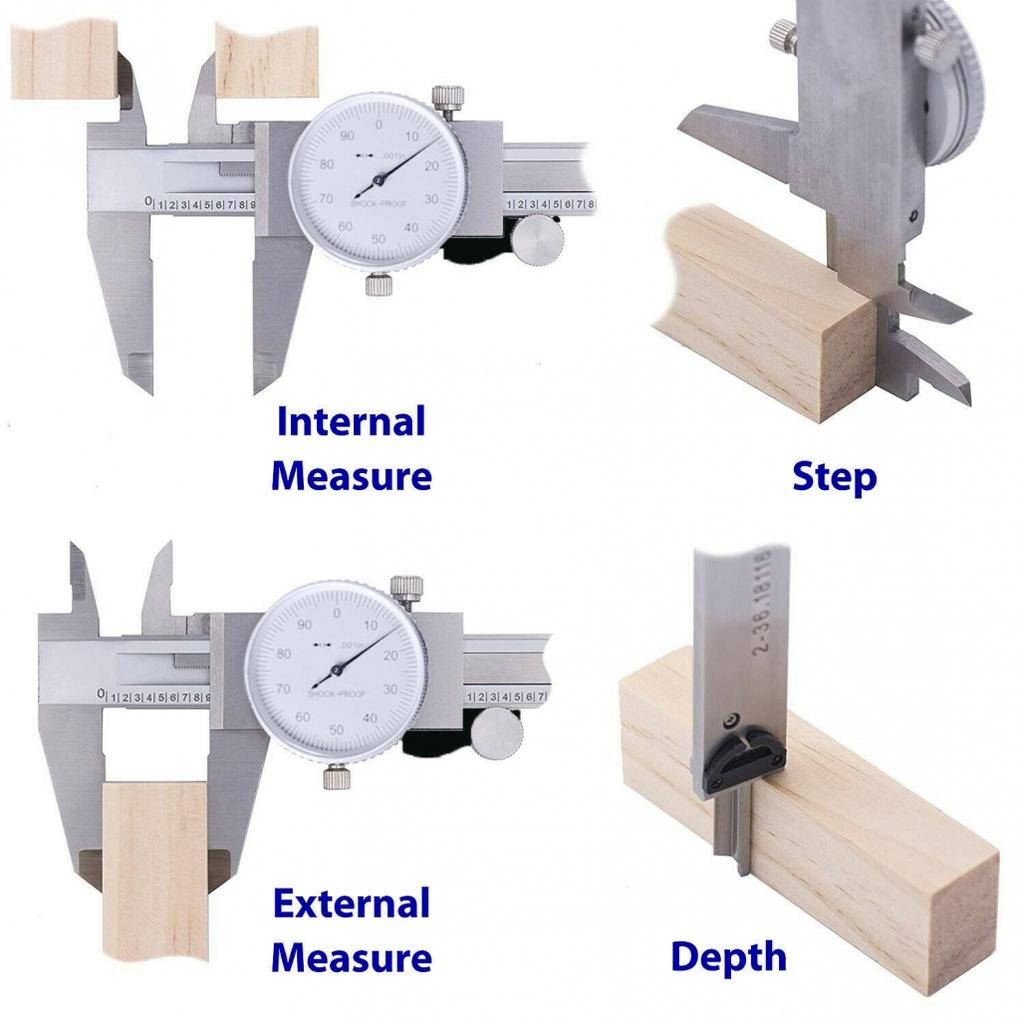 Supply Dial Caliper 1pc 6 Inch Vernier Stainless Steel DIY Measurement