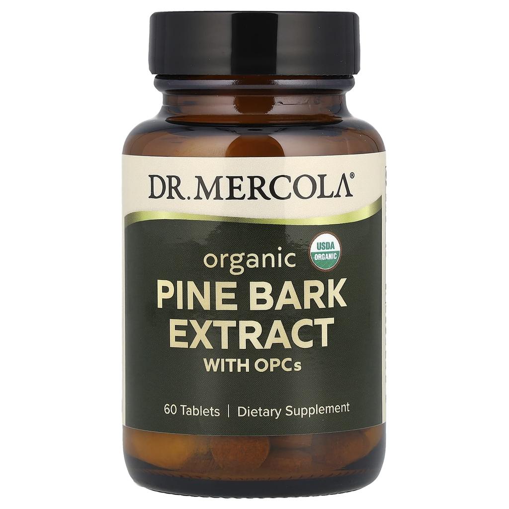 Dr. Mercola Organic Pine Bark Extract with Opc, 60 Tablets