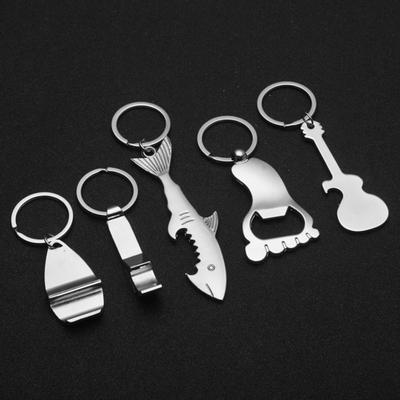 Bottle Opener Stainless Reusable Anti-break Steel Cute Key Chain Beer Bottle Opener