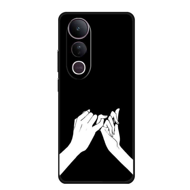 For Vivo V50 Lite 4G 5G Case V 50 lite Coque Popular Black Silicone Soft Back Cover For Vivo Y400 4G 5G Phone Case Cover Y 400