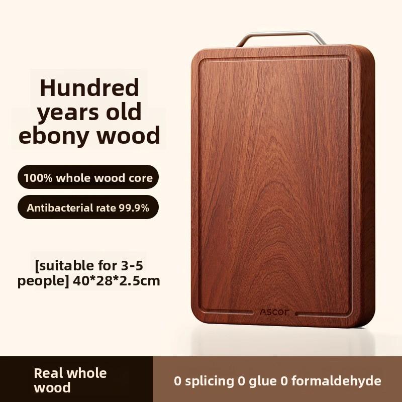 New Ebony Wood Cutting Board Antibacterial Anti Mold Kitchen Chopping Board Double Sided