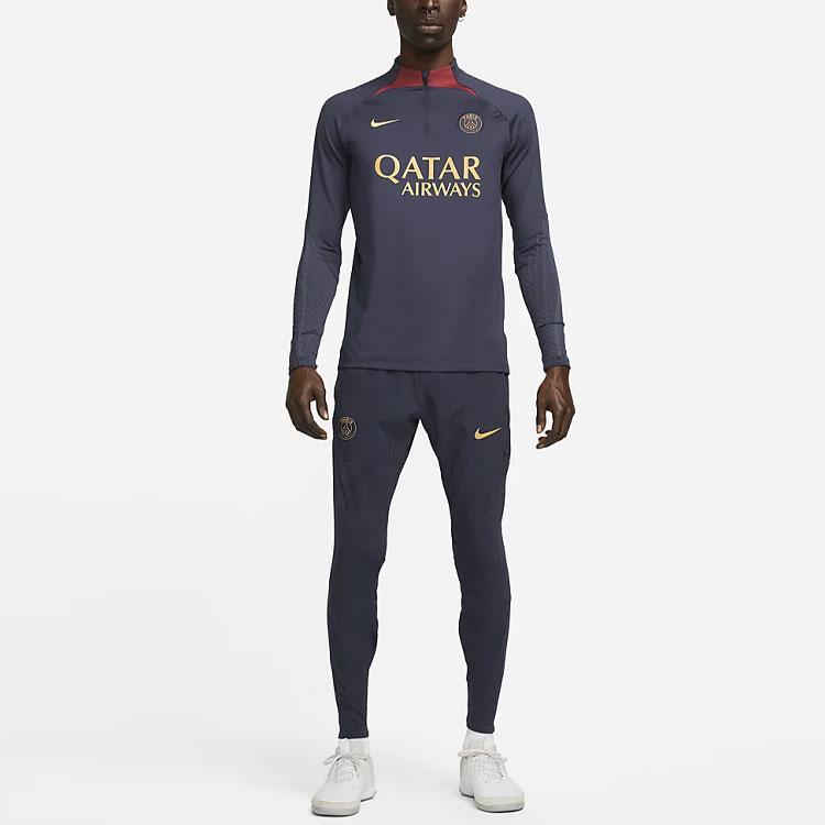 Nike Dri-FIT ADV Solid Logo Soccer Pants Paris Saint-Germain Edition Men Bottoms Navy-Blue DX2989-498