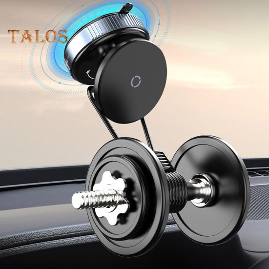Magnetic Car Phone Holder 360 Degrees Rotation Strong Magnet Suction Cup Mount for IPhone 16/15/14/13/12 Hands-Free Phone Holder for Car Gym Mirror
