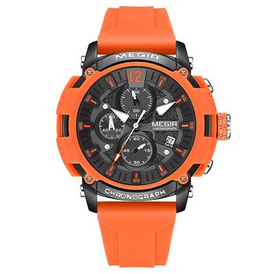 Nowy trend w modzie Męski wielofunkcyjny chronograf Świecący wodoodporny kalendarz Studencki zegarek sportowy