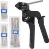 Stainless Steel Cable Tie Pliers - Manual Wire Tie Gun & Band Tensioner