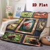 Insect Art Collection 2D Flat Pattern Flannel Blanket, High quality All Seasons, Home Decor, Warmth and Comfort, Perfect for Christmas Gifts.