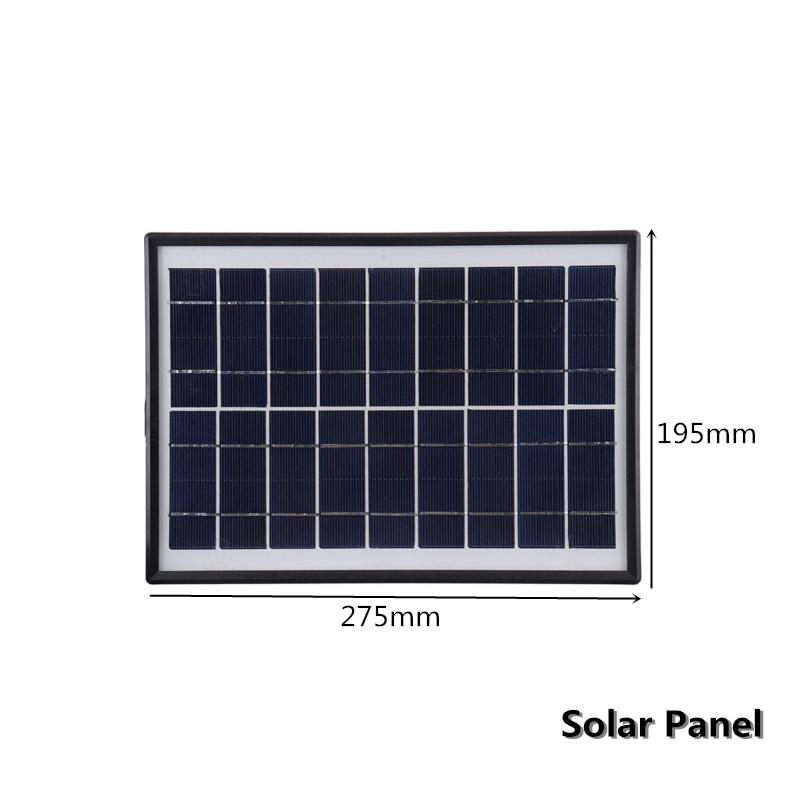 Solar Panel Charging Generator System Power Panel Generator Kit with MP3 Radio Outdoor Flashlight Mobile Power Supply