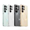 Metallic Paint Spray with A Skin-like Feel, Suitable for Samsung S25Ultra High-gloss Fine Ring Magnetic Phone Case S24 Shockproof S23PC