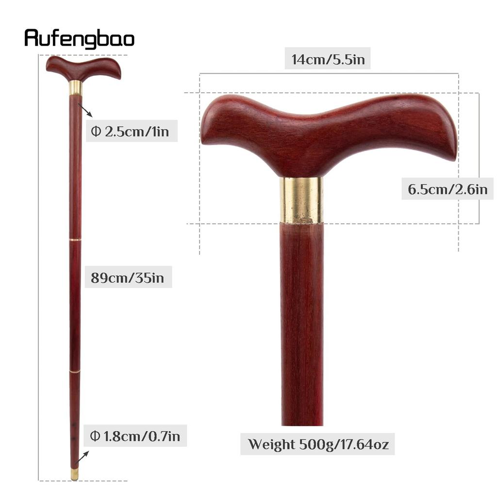 Red Sandalwood Bird Wooden Fashion Walking Stick Decorative Cospaly Party Wood Walking Cane Halloween Mace Wand Crosier 89cm