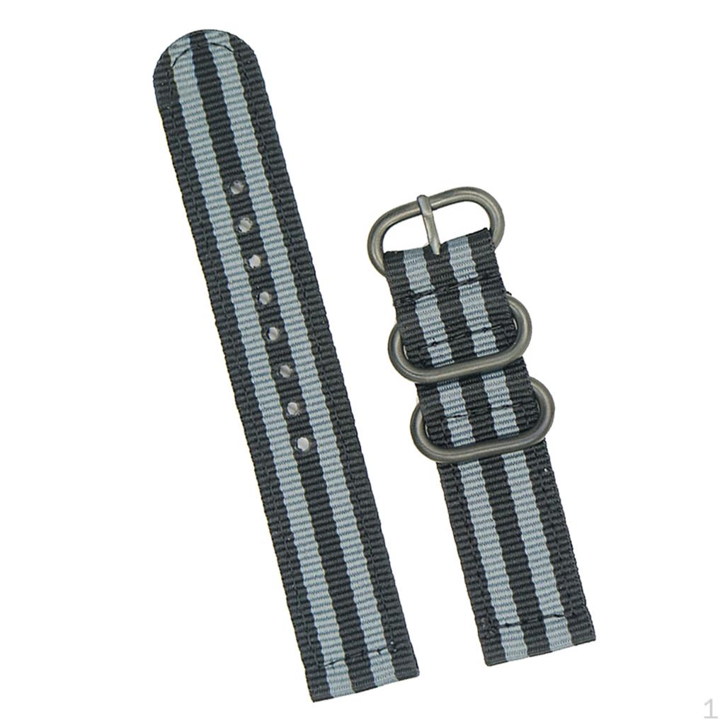 18mm Durable Nylon Watches Strap Watchband Handmade for Wristwatches