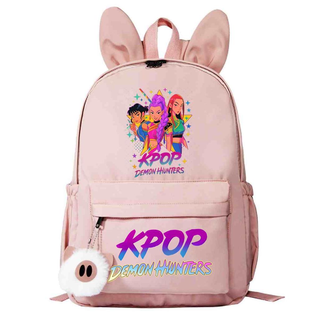 Large Capacity Schoolbag with Shoulder Strap; Student Three-piece Pencil Case Set