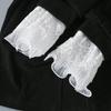 Womens GothicLace MeshLongGloves Floral Lace Wrist Cuffs Bracelets For Wedding Halloween Party Pack of 2