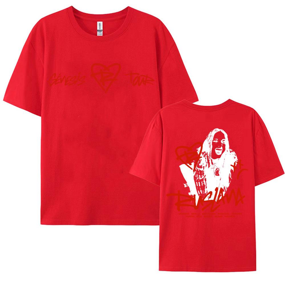 

Singer Ruslana Album Tour 2026 Graphic T Shirts Unisex Women Clothing Fashion Vintage Pop Music Tshirts Casual Cotton T Shirt Tops 2XL