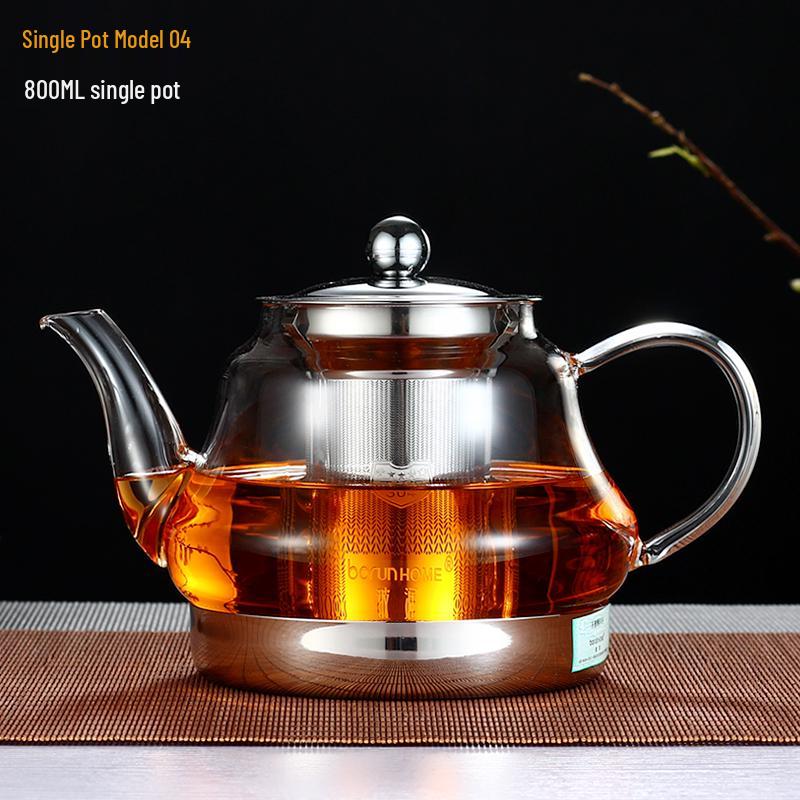 2026 Induction Cooker Glass Teapot: Heat-Resistant, Thickened Kettle for Boiling and Brewing on Ceramic Cooktops
