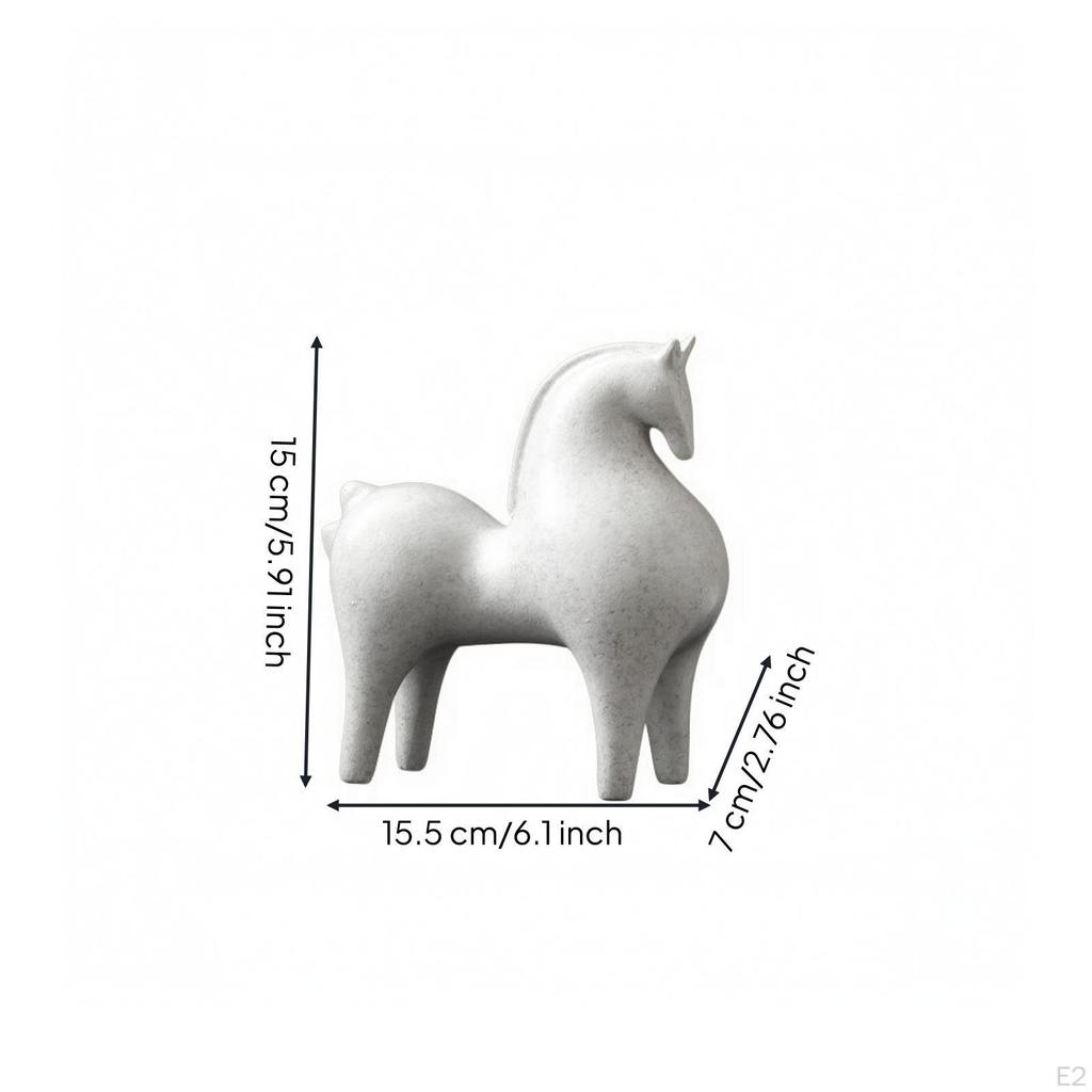 Abstract Horse Figurine Minimalist Decorative Artistic for Wine Cabinet
