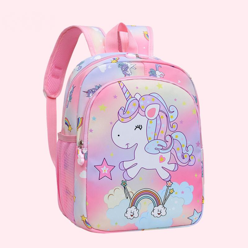 2024 Kindergarten Student School Bag Cartoon Cute Unicorn Girl Backpack Fashion Foreign Trade Large Capacity Student Backpack