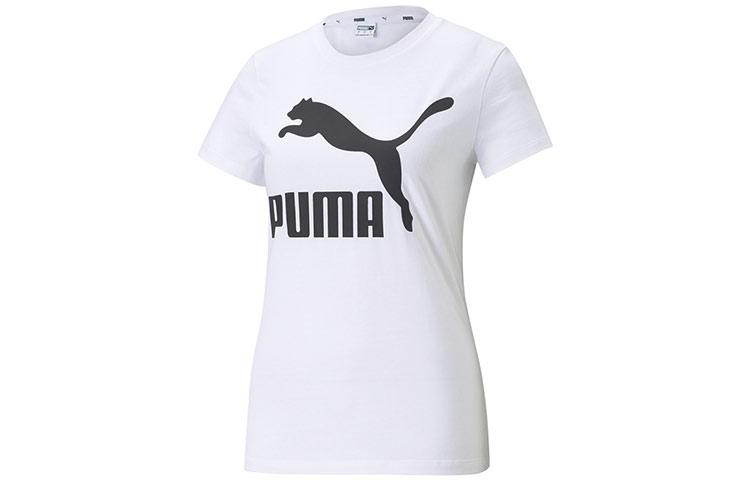 PUMA CLASSICS Set in Sleeve T Shirt Women s White 532281-02 S