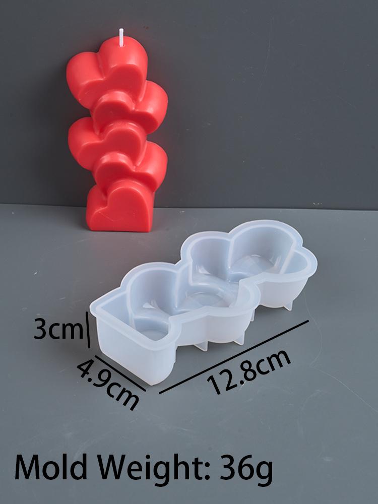 

Силиконовая форма для ароматизированной свечи ко Дню святого Валентина, сделай сам, ручная работа, складывающийся цветок, лист любви, мыло, креативный подарок для творчества, домашний декор
