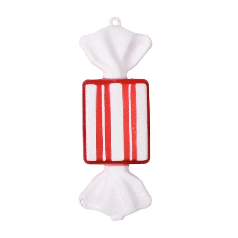 Christmas Candy Red White Decorative Pendant Charm Ornament Supplies for Tree Festival Party Decoration Gift Supplies