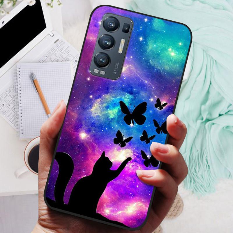 For OPPO Find X3 Neo Case Black Cover Lion Wolf Silicone Soft Back Cases For OPPO Find X3 Lite Phone Case Reno 5 Pro Plus 5G
