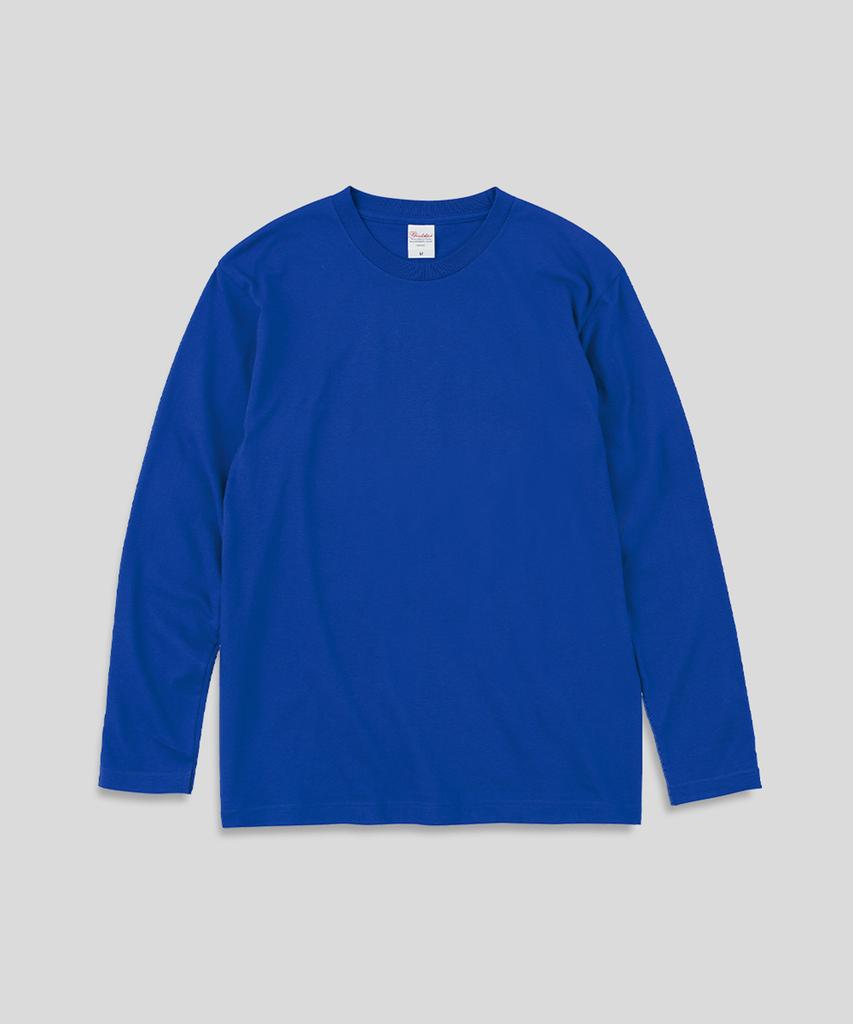 Peulinteuseuta 17-Count Basic Plain Layered Long Sleeve T-Shirt_Standard Length - Royal