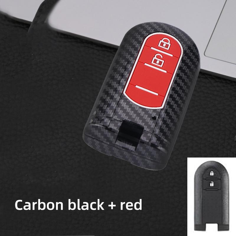 

2Button Carbon Car Key Case For Toyota Rush Daihatsu Tanto La600S La800S La610S Perodua