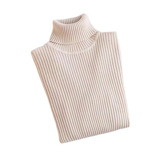 Women Bottom Sweater Turtleneck Long Sleeve Slim Fit Knitting Tops