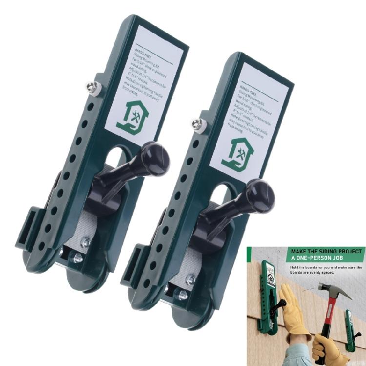 Professional Panel Alignment Clamps Gauges for Fiber Cements Siding Secure Board Handling and Easy Nailing 2 Pack