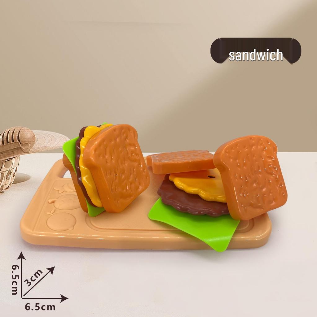 Children's Pretend Play Food Set with Cutting Fruits, Vegetables and Pizza