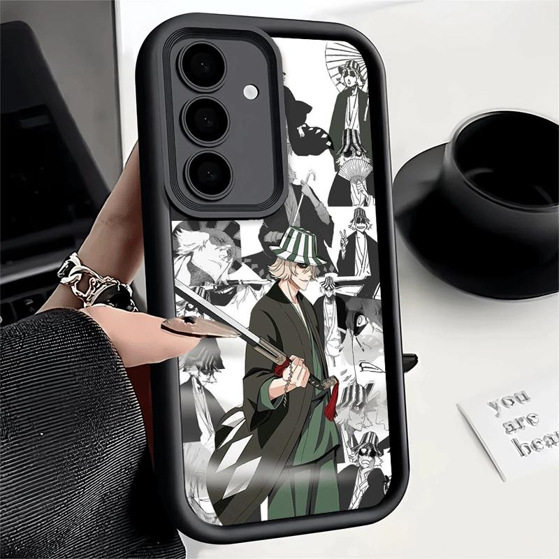 Phone Case for Samsung Galaxy S26 S25 Ultra S24 FE Bleach Anime Ichigo Kenpachi Shell S23 Plus S22 + S21 S20 5G Soft Silicone Fu