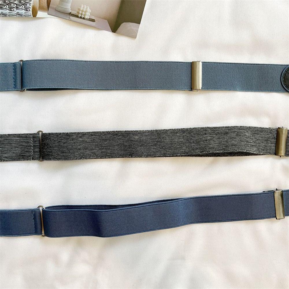 Without Buckle Elastic Belt Traceless No Buckle Invisible Belt Versatile Buckle Free Belt  Pants