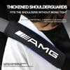 AABIF1 2Pcs Car Seat Belt Shoulder Pad Protective Cover Car Accessories Stickers For Mercedes Benz AMG W204 W213 W205 W211 W212 W176