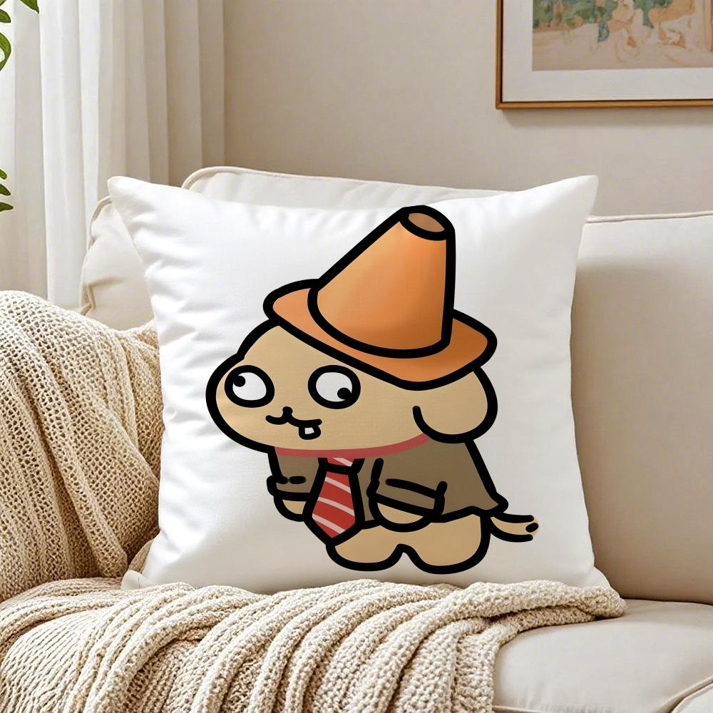 Cute Iine Puppy Funny Dress Cool Cushion Cover Pillowcase Antidustmite living Room Sofa Decor Cushion Room