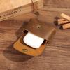 Crazy Horse Leather Zero Wallet Genuine Key Bag High Grade Male Retro Handmade Earphone Compact Storage Coin