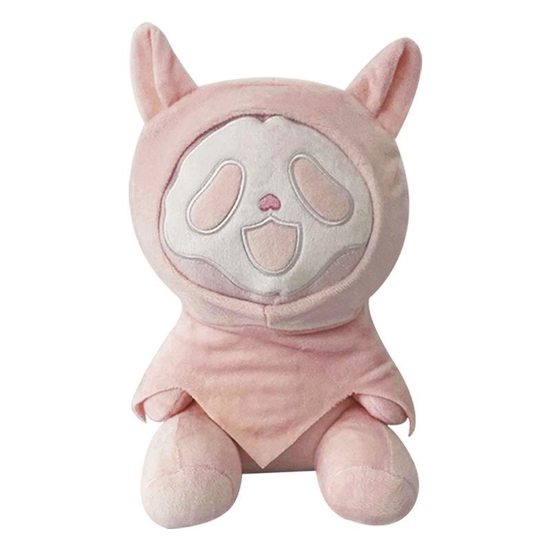 Ghostcat Face Qc Hell Death Plush Toy Halloween Night Light Doll