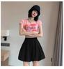 Women's 2024 Autumn Wide-Leg Elastic Waist Bloomers - Slim, Loose, Pumpkin Casual Shorts