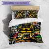 3pcs Duvet Cover Set (1*Duvet Cover + 2*Pillowcase, Without Core),Superheroes Print Bedding Set, Bedroom Decor, All‑Season, Birthday Gift