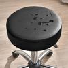 Soft Round Stool Cover High Resilience Non-Slip Design Easy to Clean Faux Leather Universal Fit Chair Cover