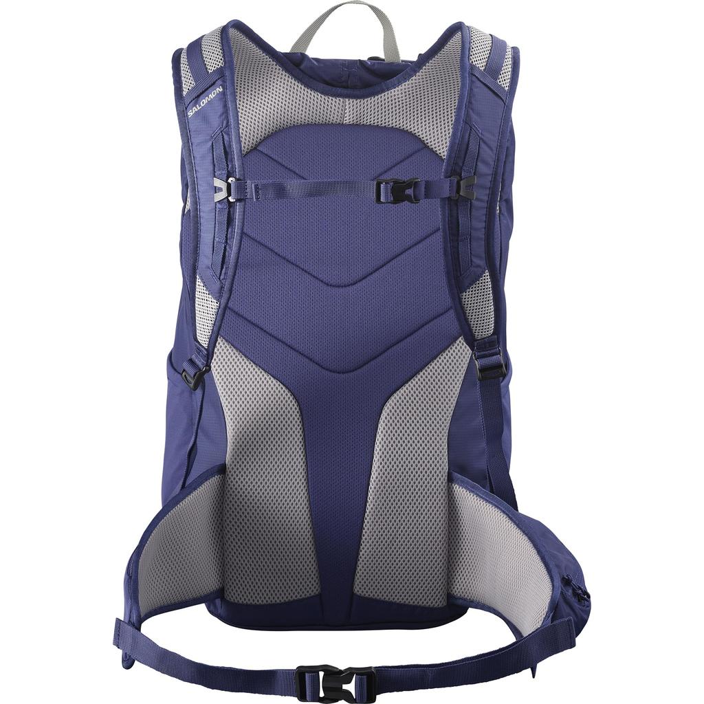 Salomon TRAILBLAZER 30 Backpack (30 Liters), Unisex, Mazarine Blue/GHOST GRAY