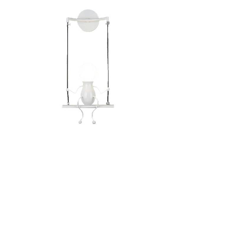 

Kids Kinkiet, Kinkiet LED 220V Bedroom Night Lamp, Corridor Stairs 5W Villain Wrought Iron Lamp, White