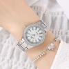 Fashion Ladies Wrist Watches Dress Gold Watch Woman Crystal Diamond Watches Stainless Steel Silver Clock Women Montre Femme
