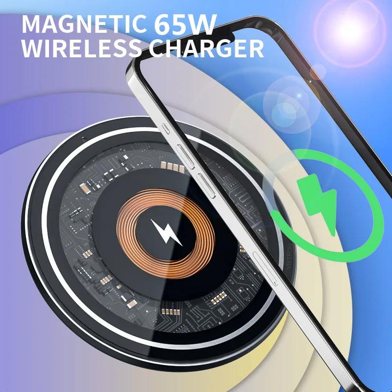 30W Wireless Charger Pad Stand for iPhone 16 15 14 13 12 Pro Max X Samsung Xiaomi  Chargers Induction Fast Charging Dock Station