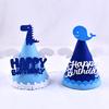 Happy Birthday Hat Dinosaurs Whales Bright Color No Deformation Adorable Adult Children Birthday Felt Hat Party Supplies